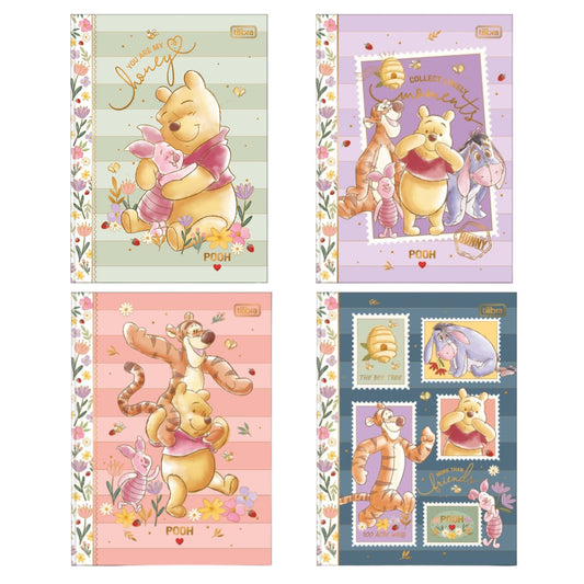 Caderno Colegial - Tilibra - Ursinho Pooh - 176mm x 239mm - 160 Folhas