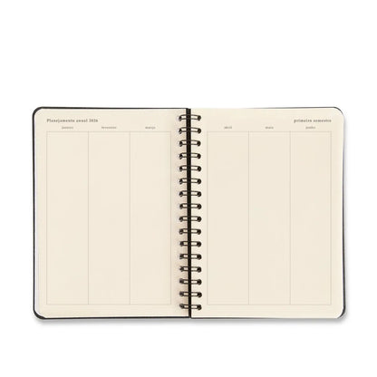 Agenda Planner Wire-o 2026 - Cicero - Origens - Diária A5 - Áqua Azul