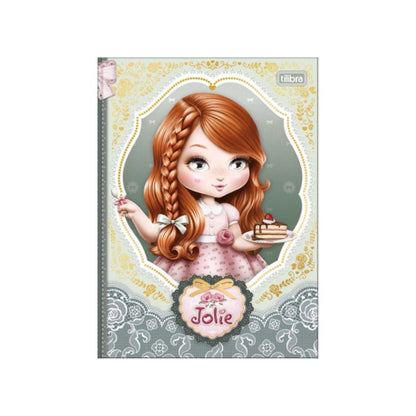 Caderno Colegial - Tilibra - Jolie -  176 mm x 239 mm - Nova Coleção - 160 Fls