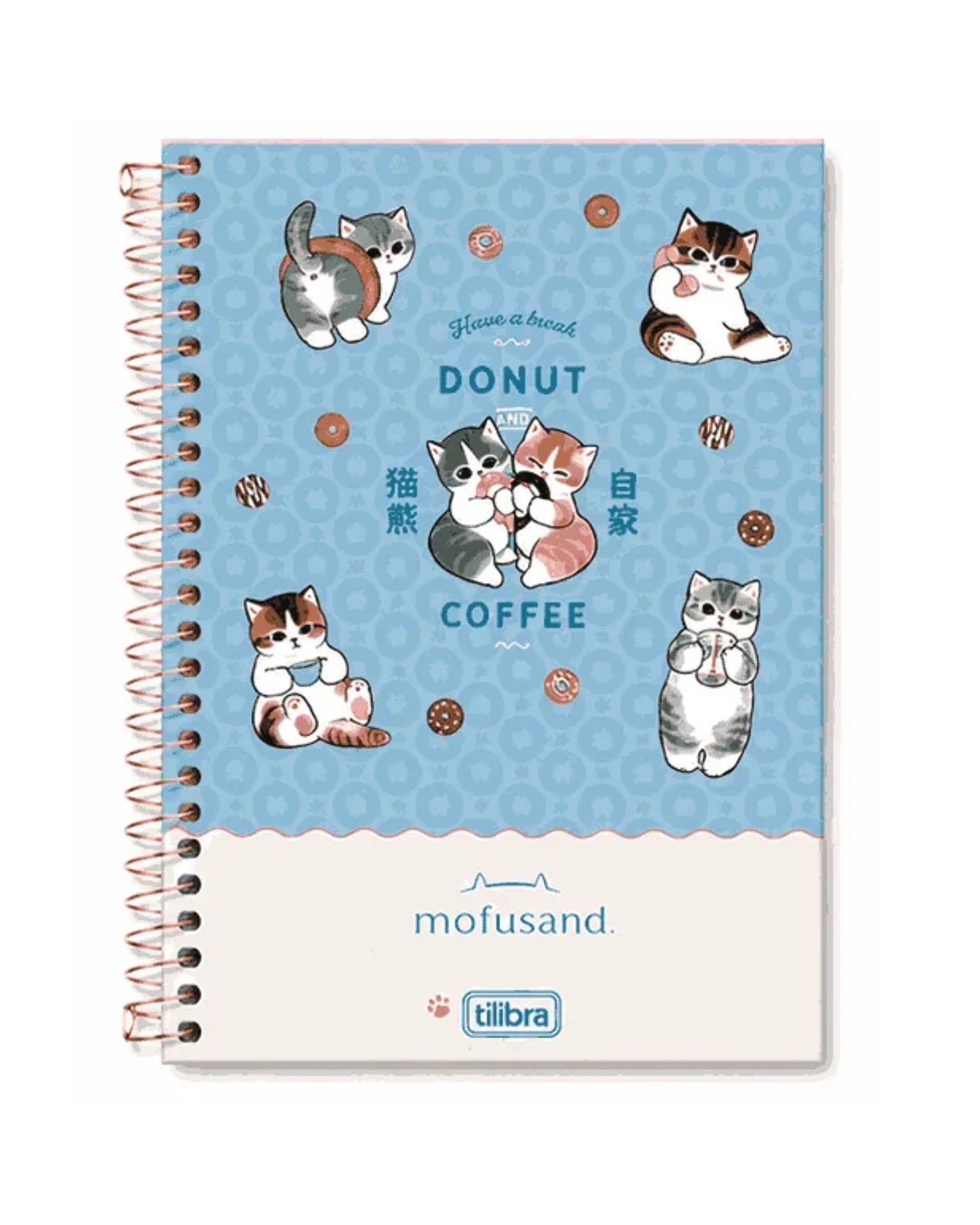 Caderno A5 - Tilibra - Mofusand - 140mm x 200mm - 80Fls - detalhe