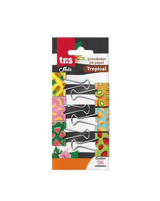 Prendedor de Papel - Tris - Tropical