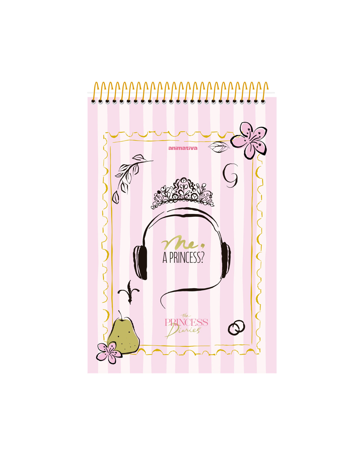 Caderno de Anotações - Animativa - Diário da Princesa - 101mm x 150mm - 80Fls - verso