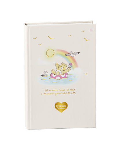 Caderno Colegial - Animativa - Ursinhos Carinhosos - 179mm x 241mm - 160Fls - NOVA COLEÇÃO