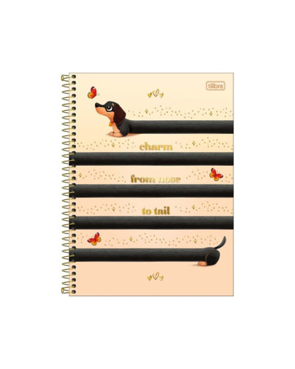 Caderno Colegial Espiral - Tilibra - Brownie The Dog - 60Fls