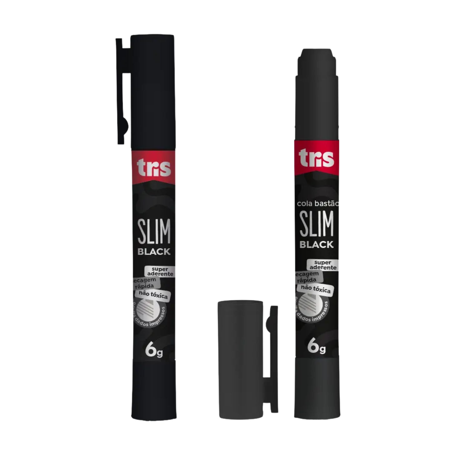 Cola em Bastão + Esconde Dados - Tris - Slim - Black
