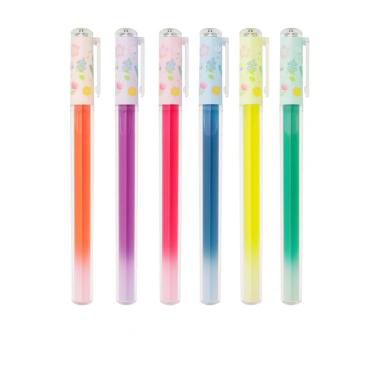 Marca Texto - Flowers - Líquido - Cores Neon