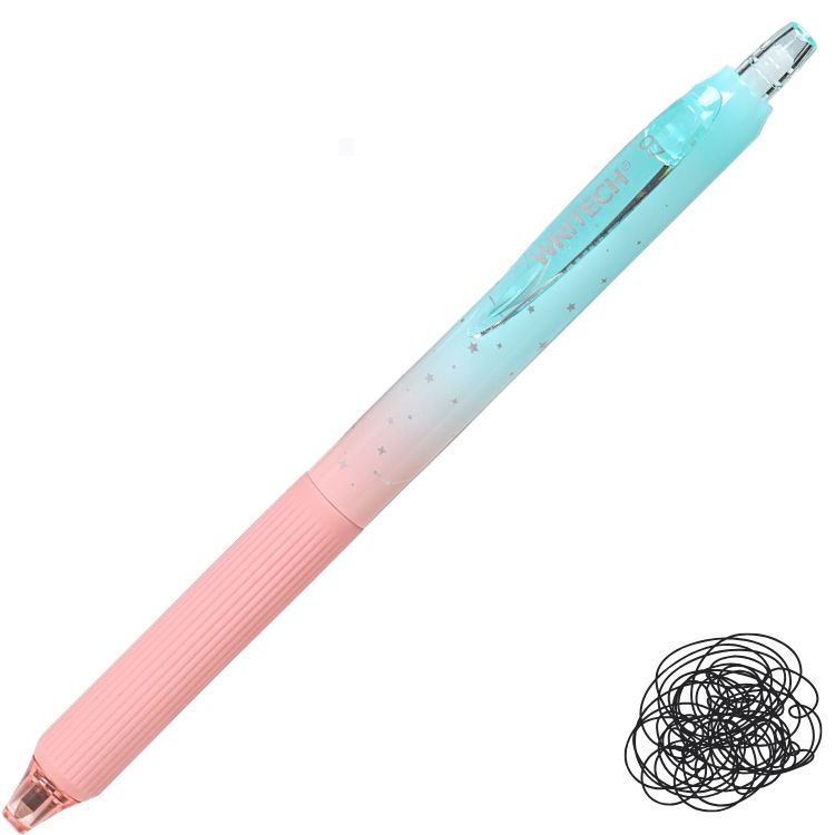 Caneta Gel Retrátil Nebula Writech 0.7mm Tinta Preta W-0163
