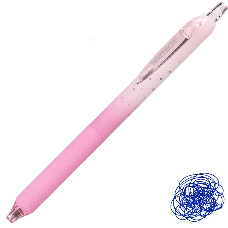 Caneta Gel Retrátil Nebula Writech 0.7mm Tinta Azul W-0163