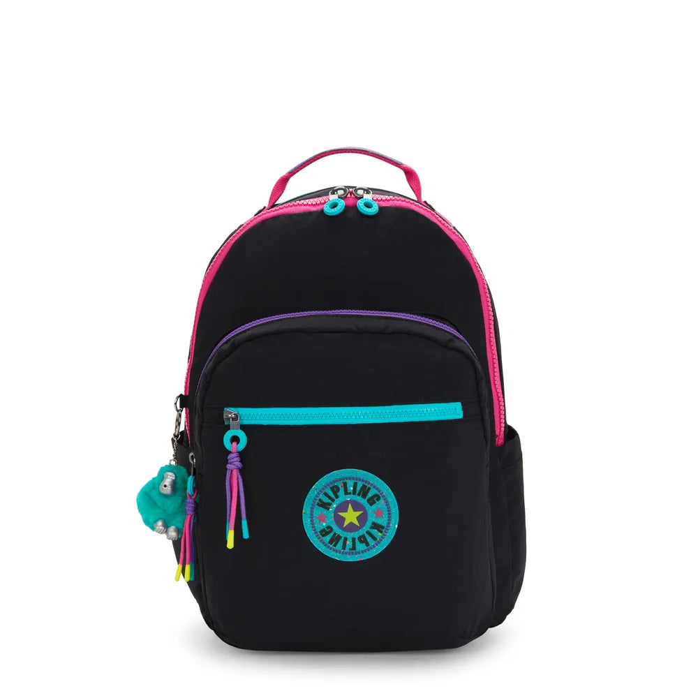 Mochila - Kipling - Seoul - Black Fun C