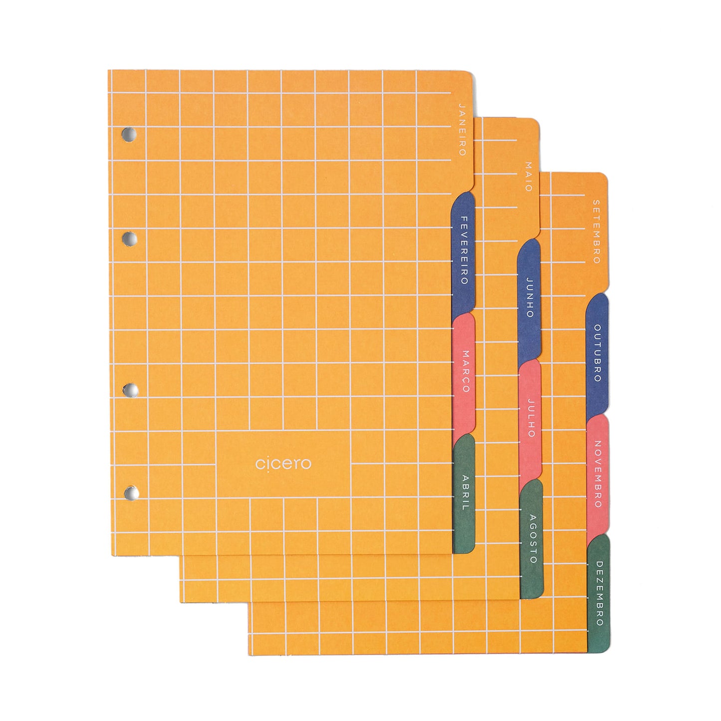 Agenda Planner Argolado 2027 - Cícero - Clássica Caramelo - Semanal Notas A5
