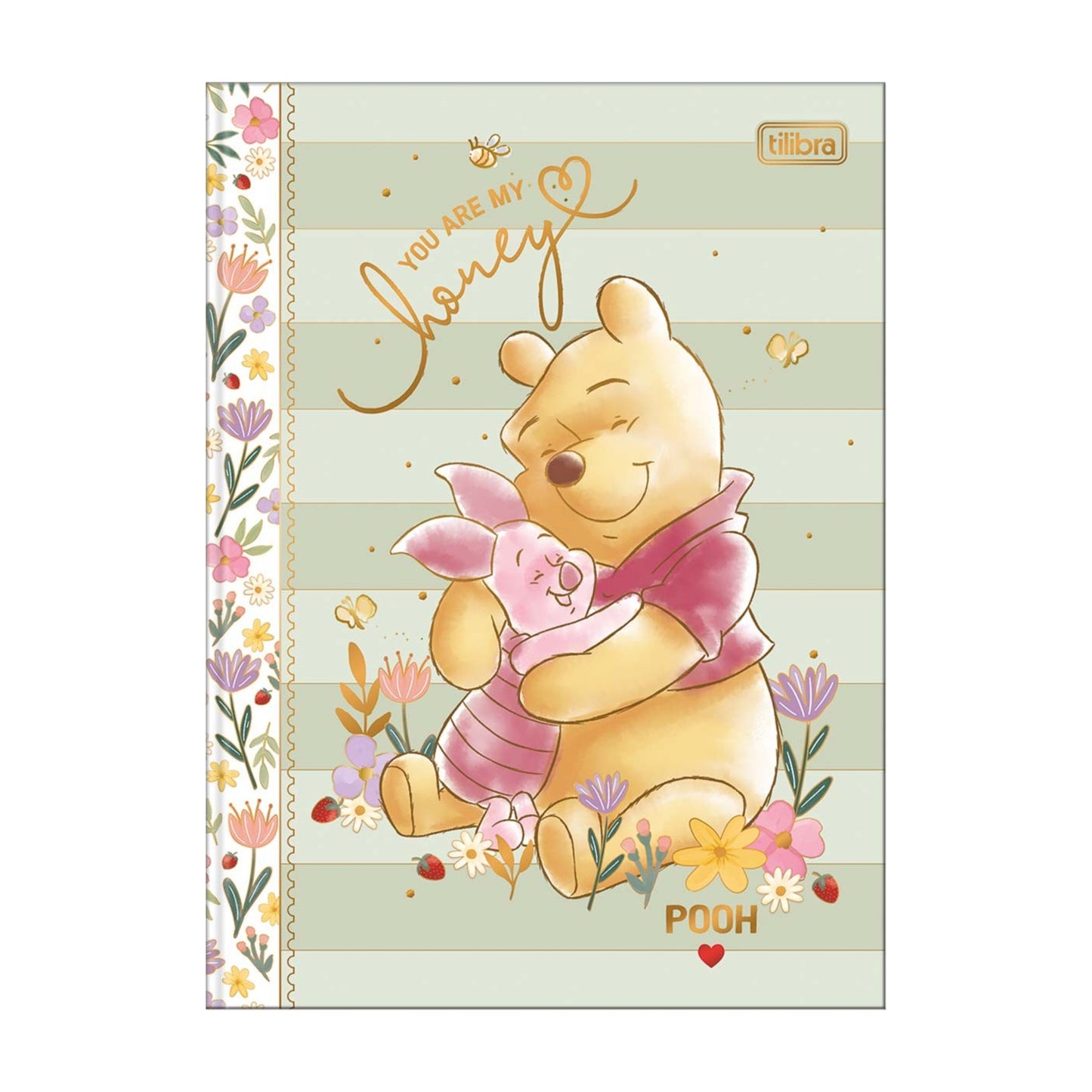 Caderno Colegial - Tilibra - Ursinho Pooh - 176mm x 239mm - 160 Folhas