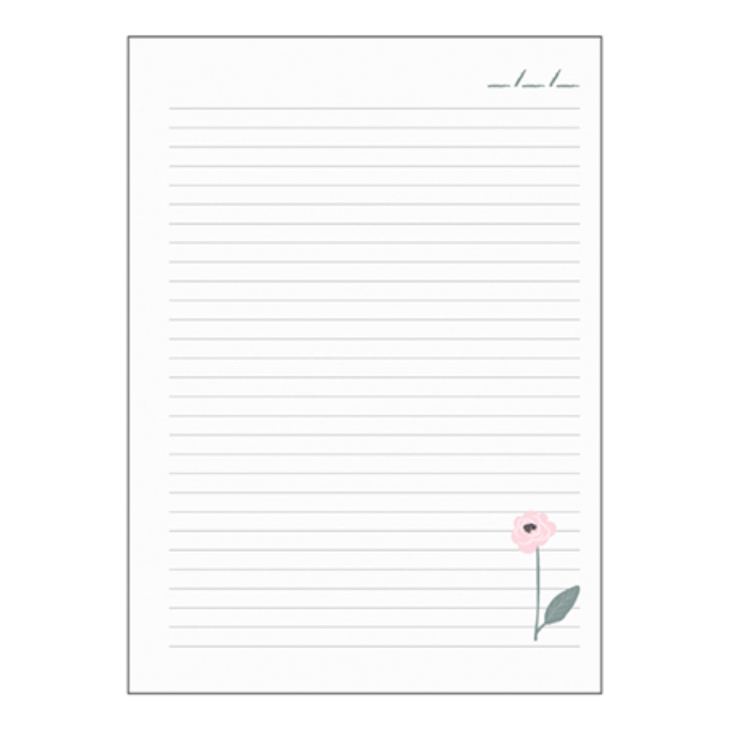 Caderno Colegial Argolado - Molin - Flowers - Capa Dura - 80 Folhas