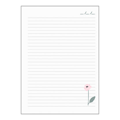 Caderno Colegial Argolado - Molin - Flowers - Capa Dura - 80 Folhas