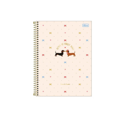 Caderno Colegial Espiral - Tilibra - Brownie - 1 Matéria - 177mm x 240mm - 60Fls