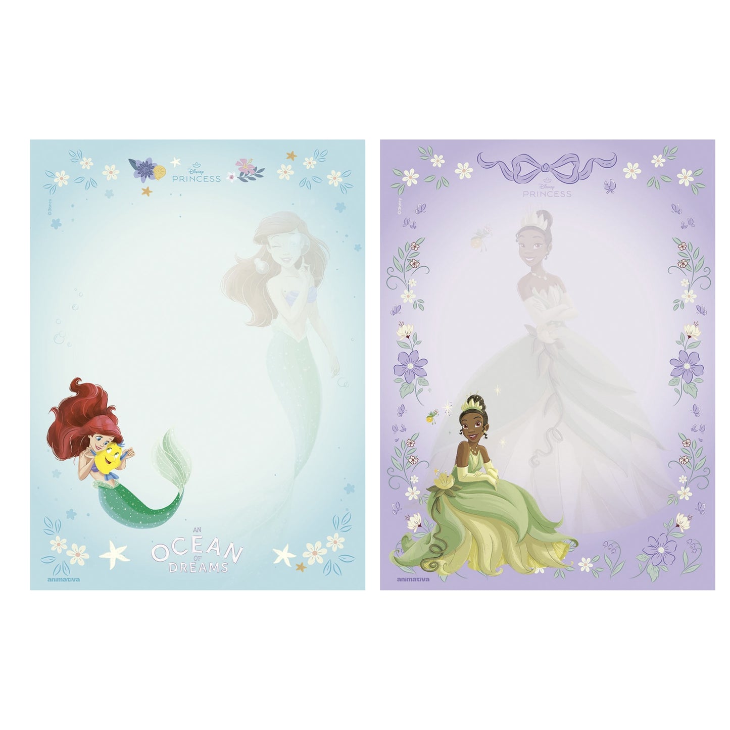 Bloco de Carta - Animativa - Princesas - 48 Fls
