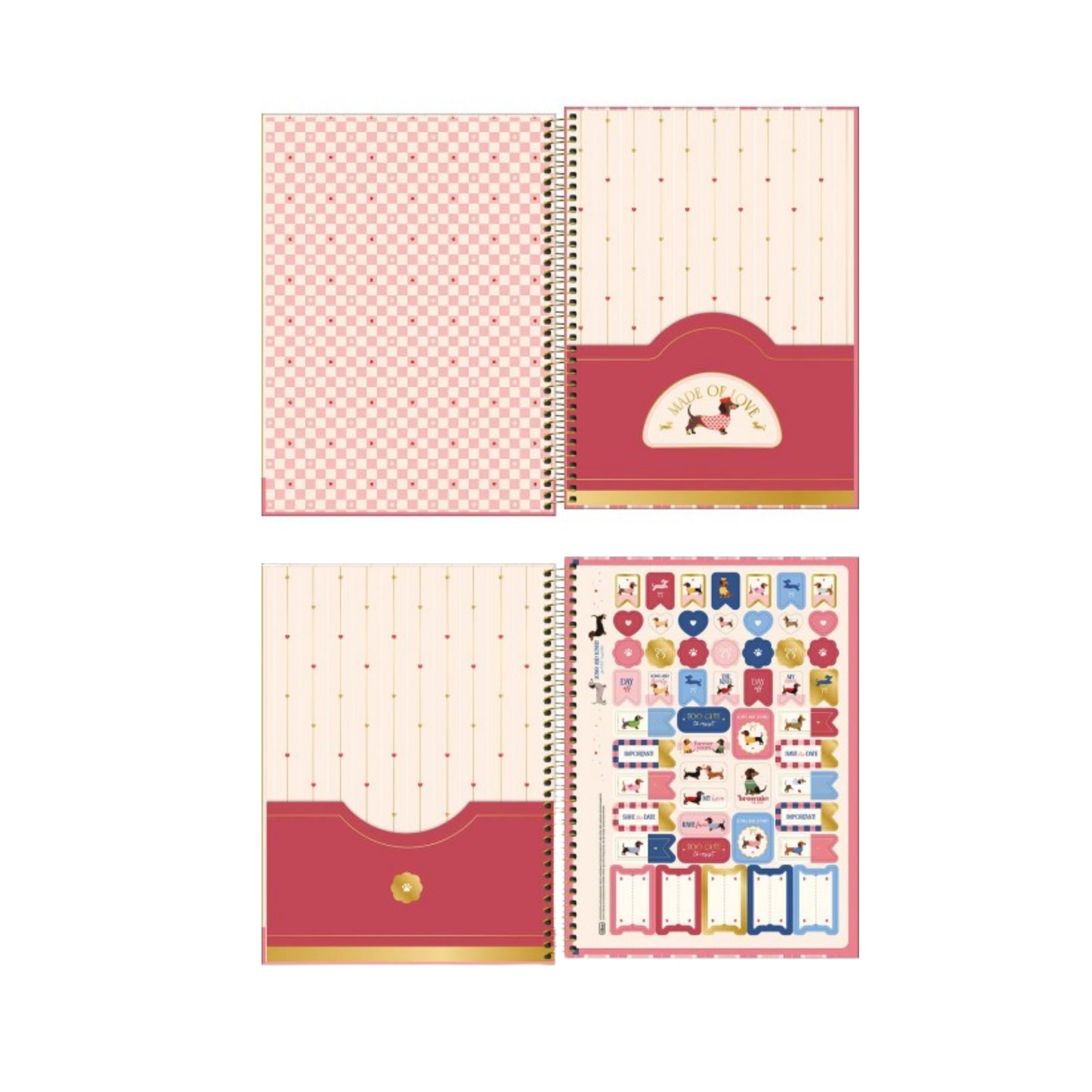 Caderno Espiral 1/8 - Tilibra - Brownie - 110mm x 154mm - 80Fls