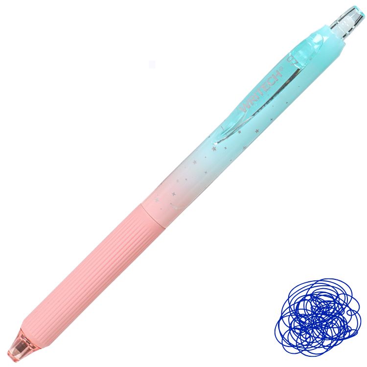Caneta Gel Retrátil Nebula Writech 0.7mm Tinta Azul W-0163