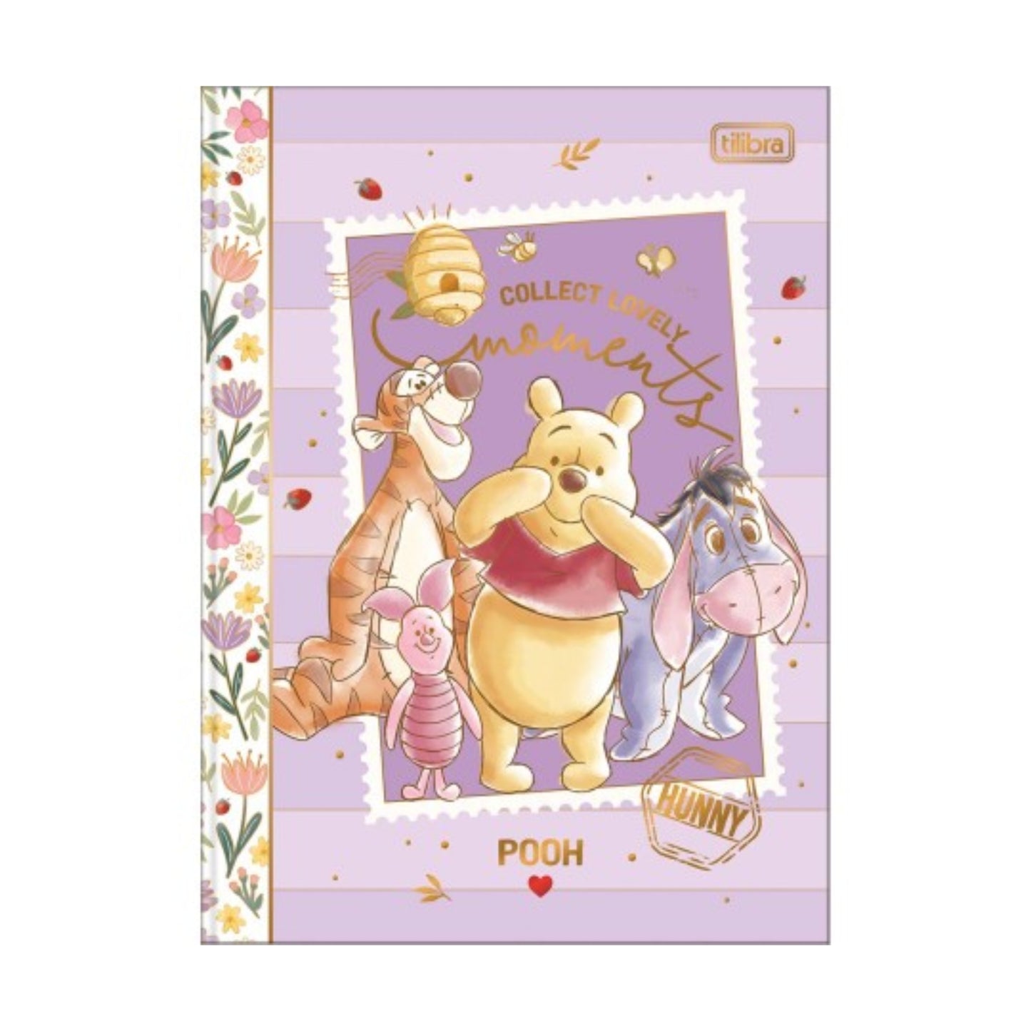 Caderno Colegial - Tilibra - Ursinho Pooh - 176mm x 239mm - 160 Folhas