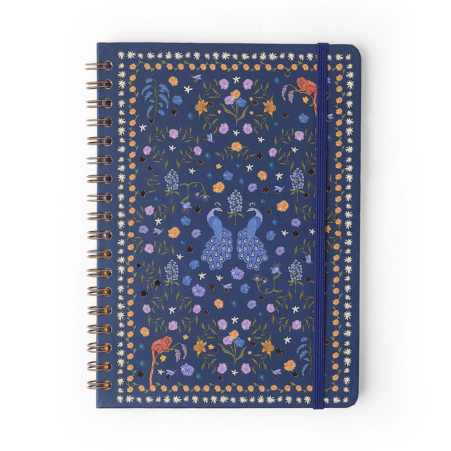 Caderno Espiral - Cícero - Relicário Realeza Marinho - Pautado 17x24 1 Matéria 80 Fls