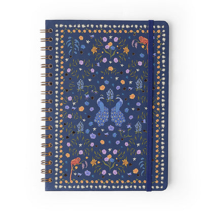 Caderno Espiral - Cícero - Relicário Realeza Marinho - Pautado 17x24 1 Matéria 80 Fls