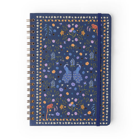 Caderno Espiral - Cícero - Relicário Realeza Marinho - Pautado 17x24 1 Matéria 80 Fls