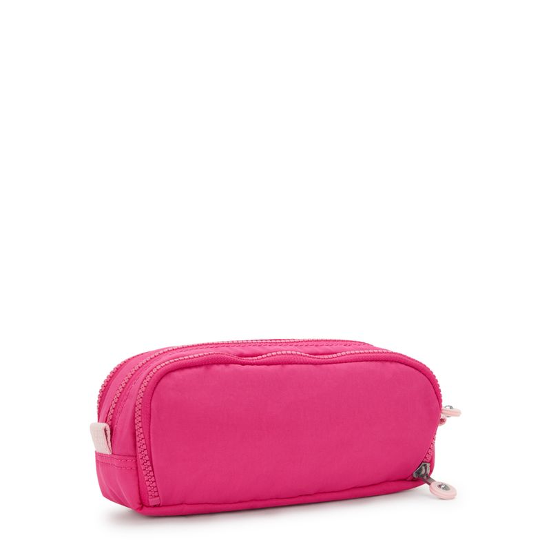 Estojo Kipling Gitroy Rosa Intense Rose - em uso