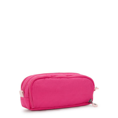 Estojo Kipling Gitroy Rosa Intense Rose - em uso