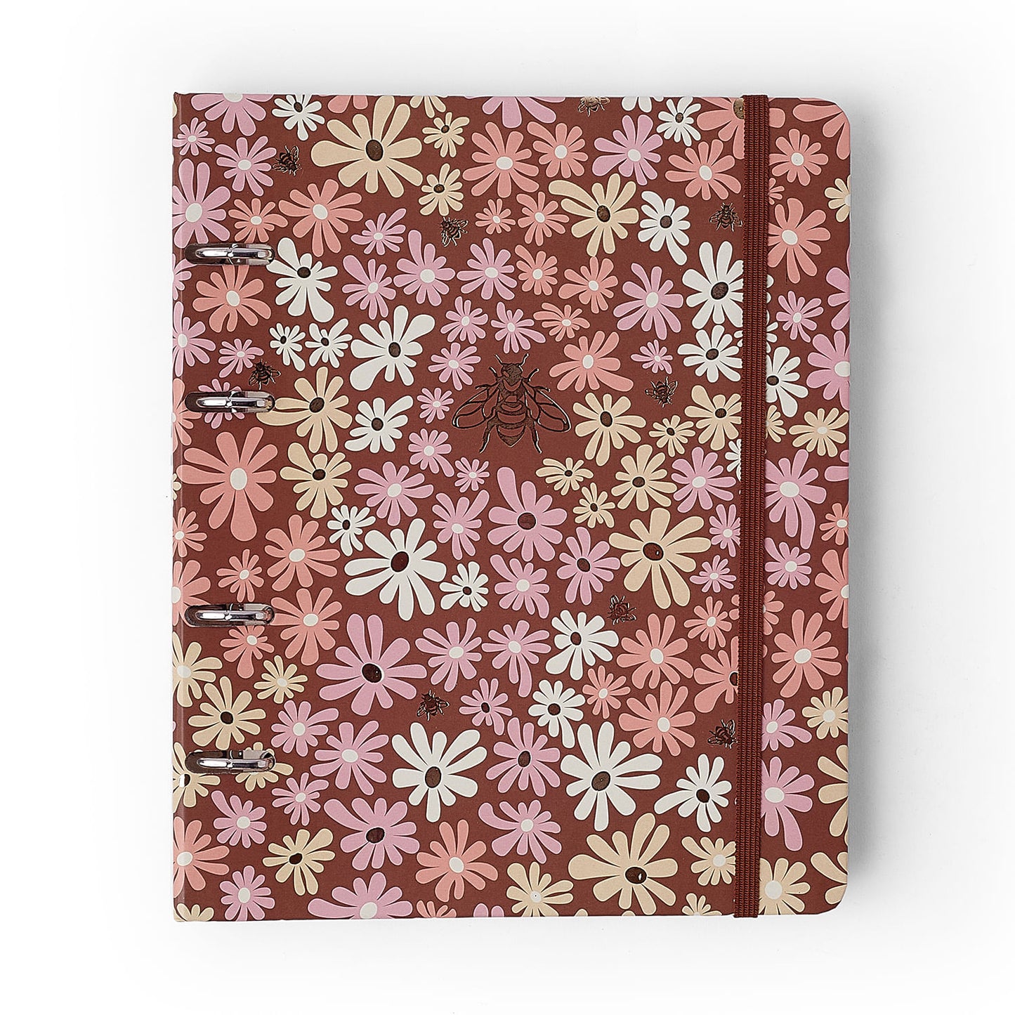 Caderno Criativo Argolado - Cícero - Melissa Mini Bloomy Chocolate - Pautado 17x24