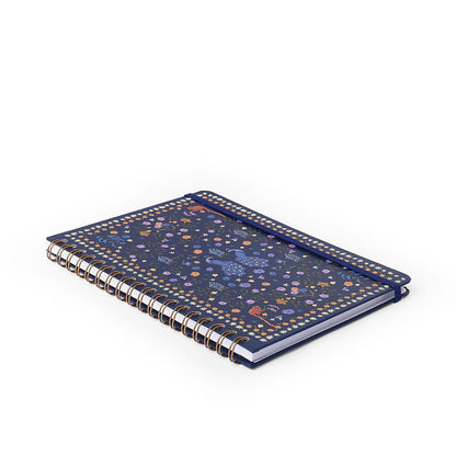 Caderno Espiral - Cícero - Relicário Realeza Marinho - Pautado 17x24 1 Matéria 80 Fls