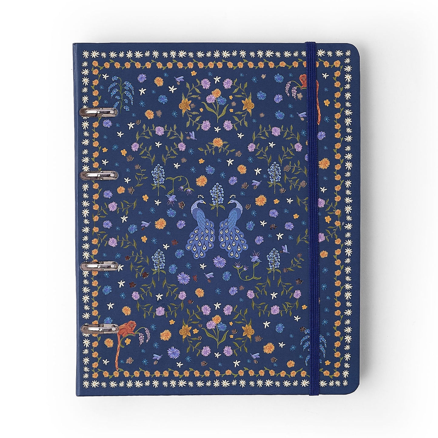 Caderno Criativo Argolado - Cícero - Relicário Realeza Marinho - Pautado 17x24