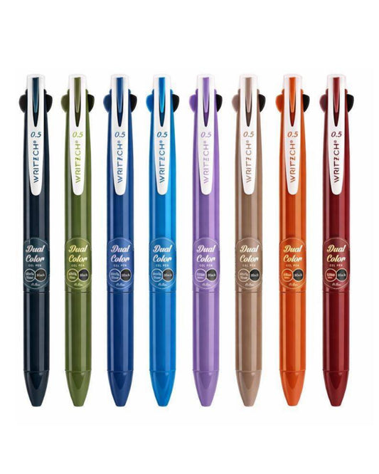 Caneta Gel - Writech -  Duas Cores W-608 - Retrátil - 0.5mm