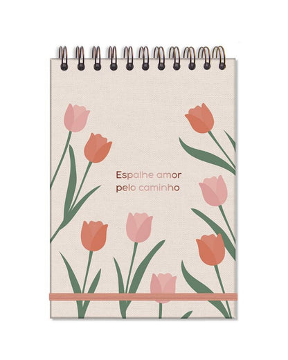 Caderno de Ideias - Fina Ideia - Tulipas - frente