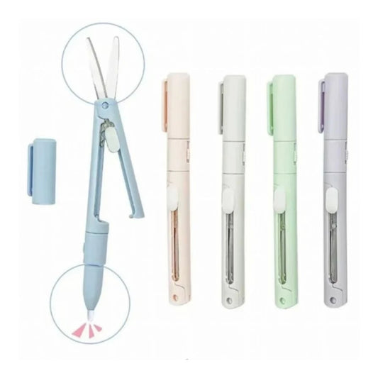 Tesoura Multiuso com Estilete - 2 em 1 - 14cm