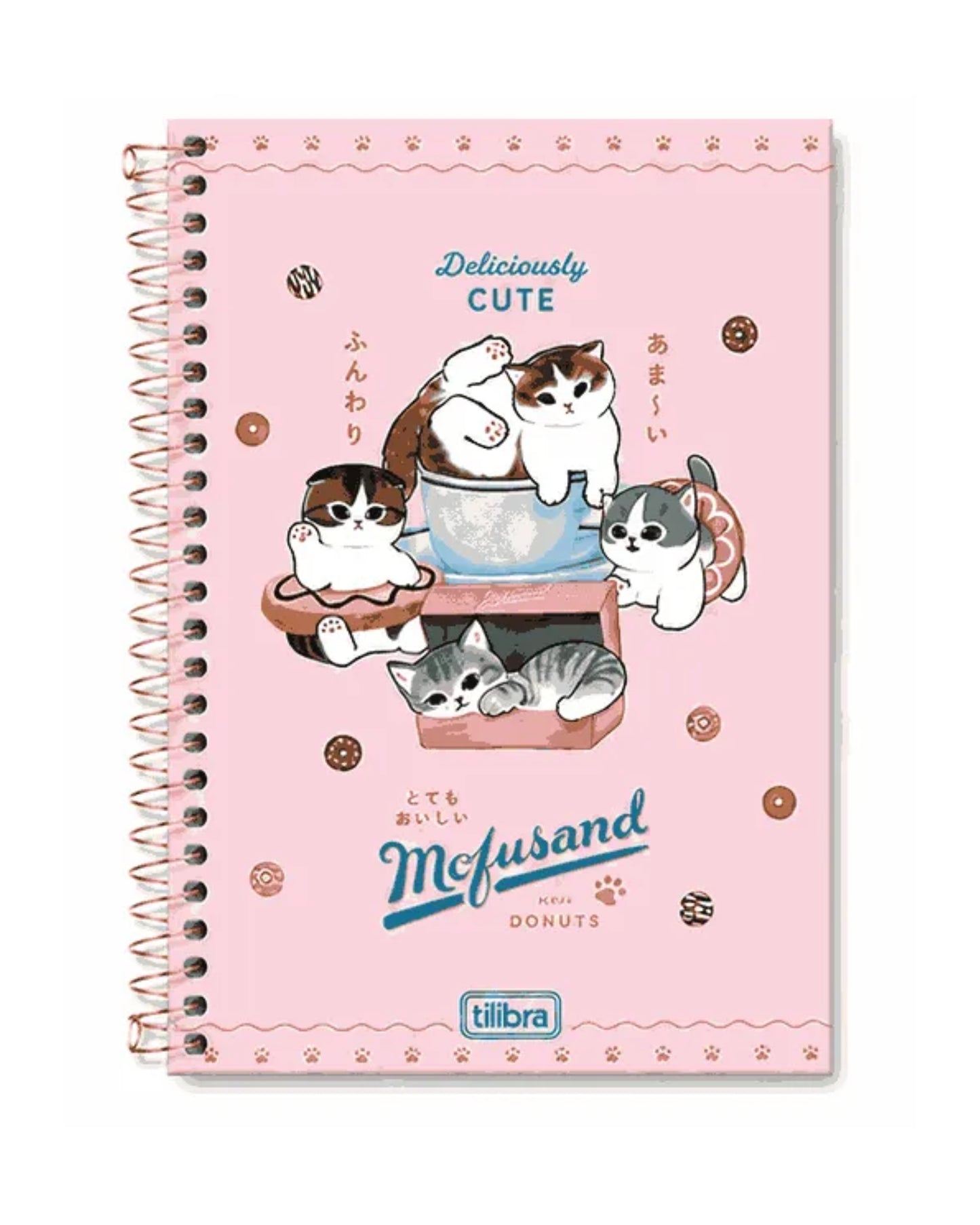 Caderno A5 - Tilibra - Mofusand - 140mm x 200mm - 80Fls - lateral
