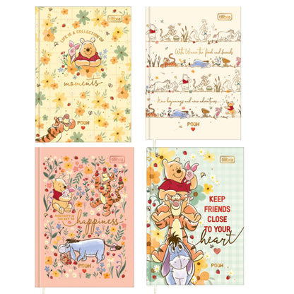 Caderneta Costurada - Tilibra - Pooh - 96 Folhas - 105mm x 148mm