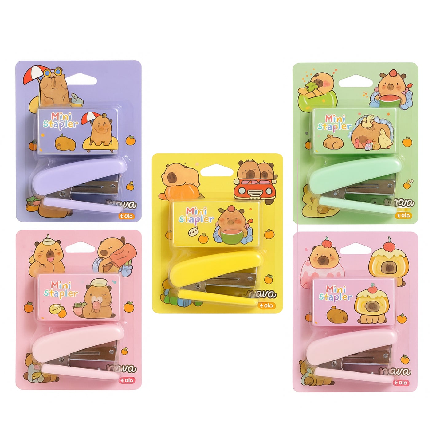 Grampeador Mini - Capivara + Grampos