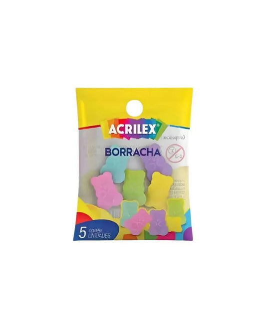 Borracha - Acrilex - Goma de Borrar - Ursinhos