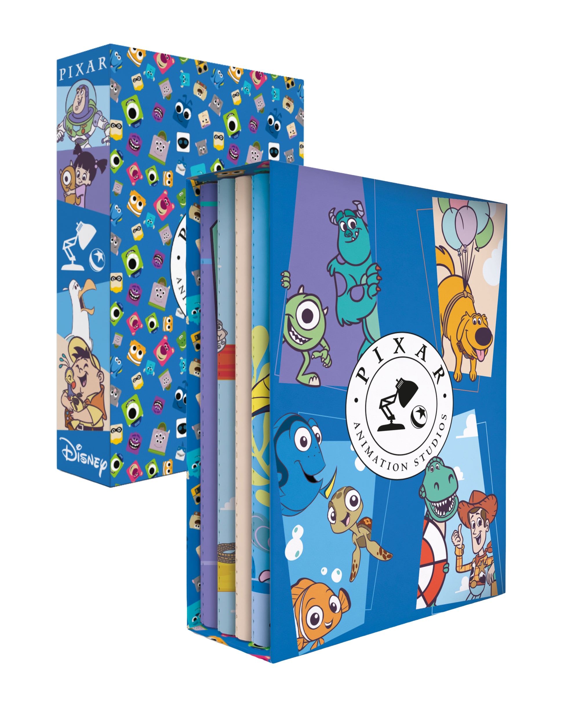 Box Cadernetas - Animativa - Pixar - 4x1 - frente