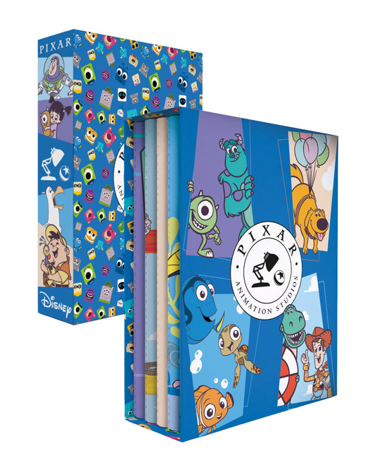 Box Cadernetas - Animativa - Pixar - 4x1 - frente