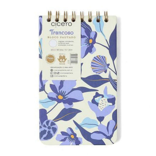 Bloco Wire-O Jornalista - Cicero - Trancoso - Pautado 12X20 - Off White