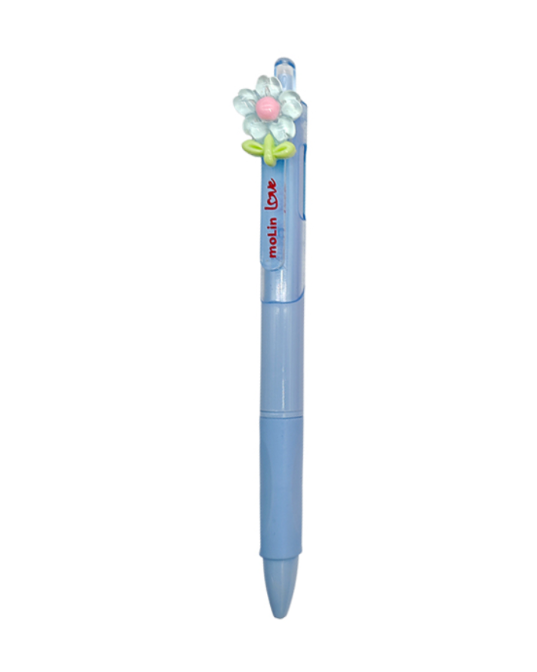 Caneta Esferográfica Retrátil - Molin - Love Flowers 3D - 0,7mm Tinta Preta