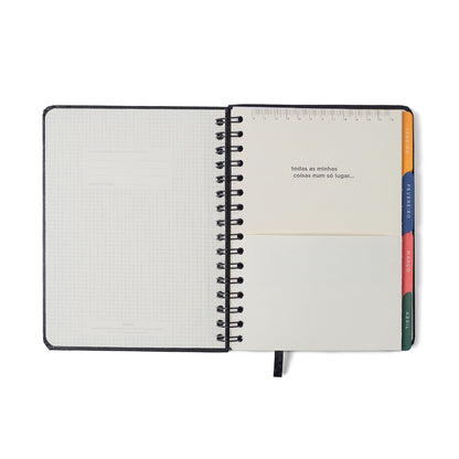 Agenda Planner Wire-o 2027 - Cícero - Noronha Peróla do Mar - Semanal Notas A5