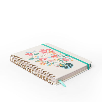 Agenda Planner Wire-o 2027 - Cícero - Noronha Peróla do Mar - Semanal Notas A5