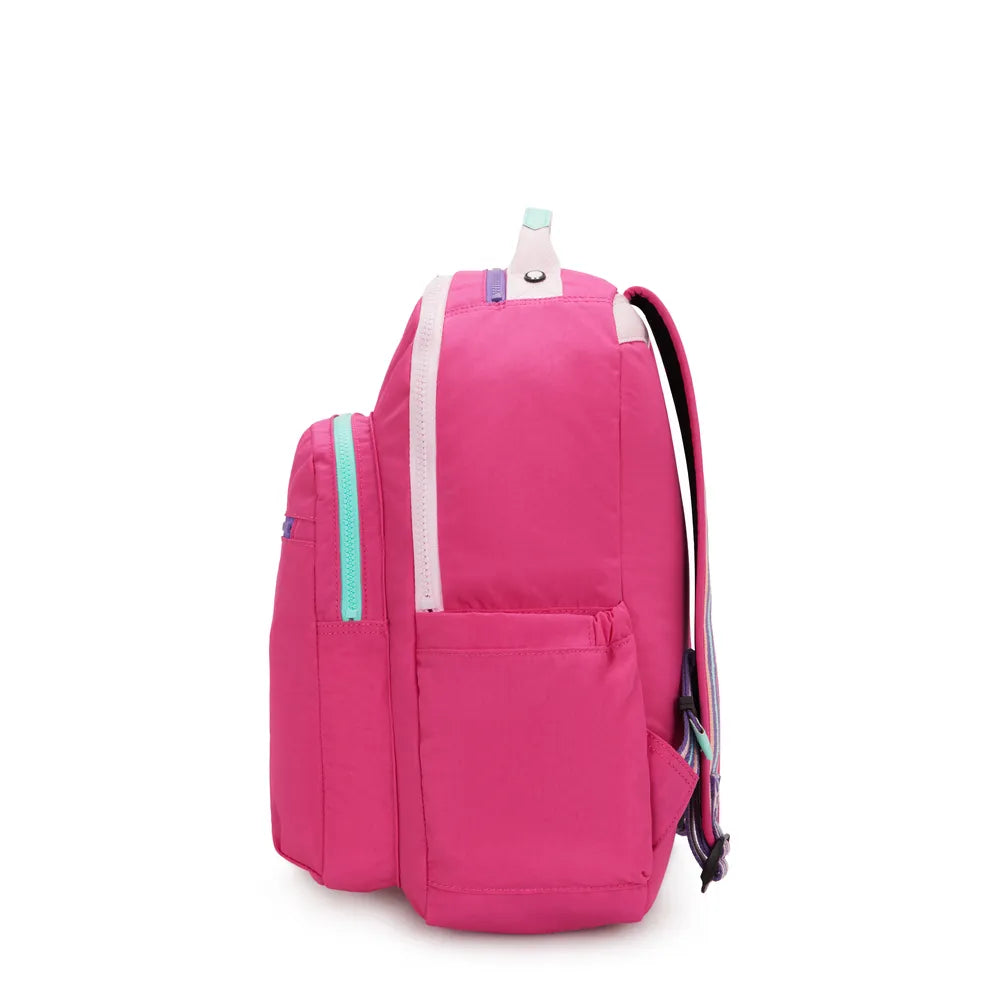 Mochila - Kipling - Seoul - Intense Rose C - lateral