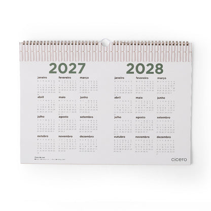 Calendário de Parede 2027 - Cícero - Veredas - A3