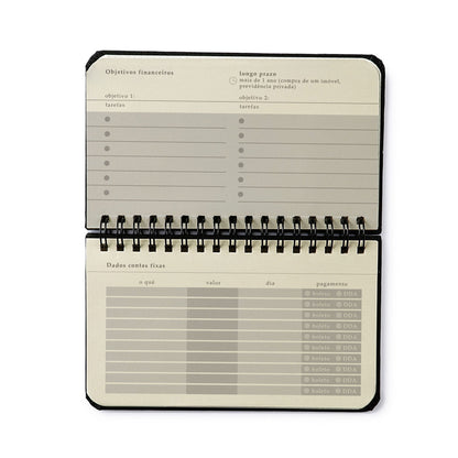 Agenda Planner Wire-o 2027 - Cícero - Veredas Gelo - Semanal Office 15,5x9