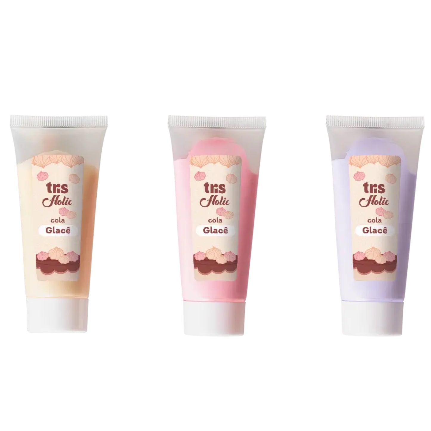 Cola Glacê - Tris Holic - Docinhos - Cores Sortidas - c/ 2 Tubos 50ml