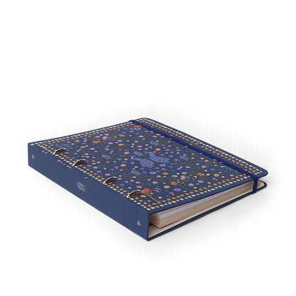 Caderno Criativo Argolado - Cícero - Relicário Realeza Marinho - Pautado 17x24