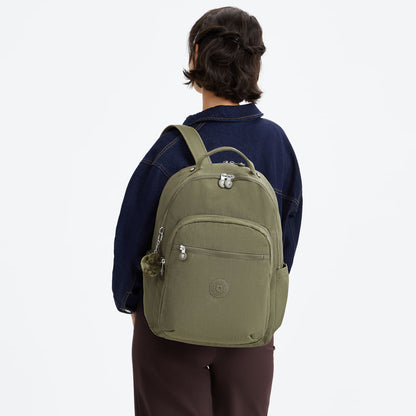 Mochila - Kipling - Seoul Lap - Almost Sage