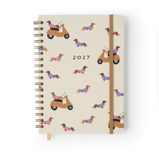 Agenda Planner Wire-o 2027 - Cícero - Petit Lambreta - Semanal Planejamento 17,3x24